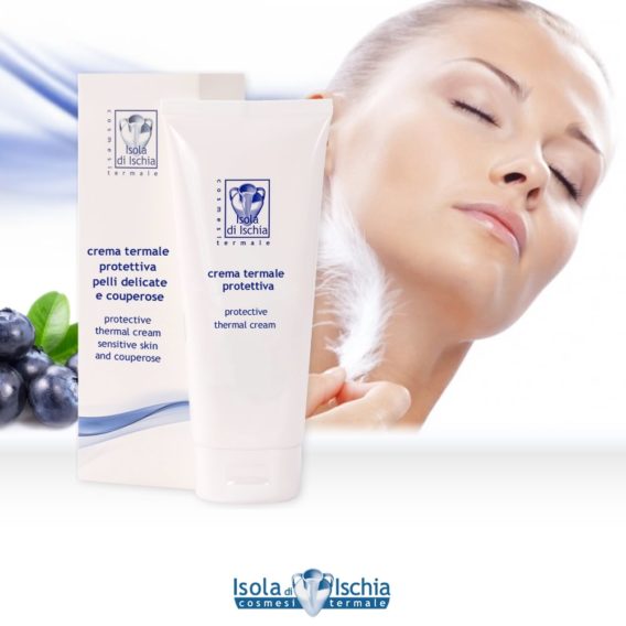 crema viso termale protettiva per pelle delicata